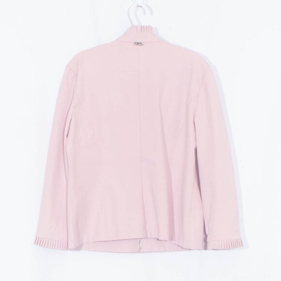 ST. JOHN SPORT BY MARIE GRAY Zip Up Ruffle Jacket Size L - Picture 2 of 8